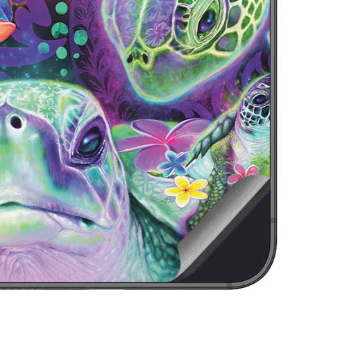 Rainbow Sea Turtles by Sheena Pike Galaxy A14 5G Skin