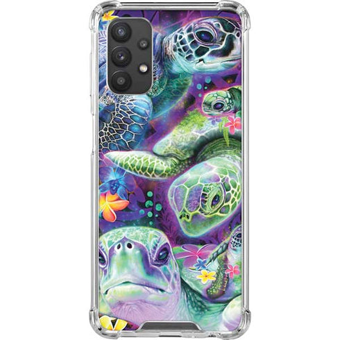 Rainbow Sea Turtles by Sheena Pike Galaxy A32 5G Clear Case
