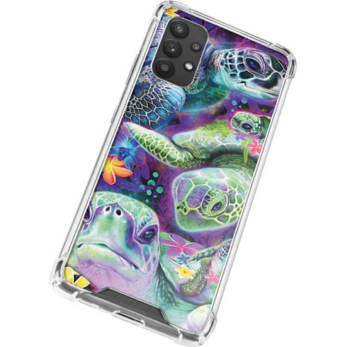 Rainbow Sea Turtles by Sheena Pike Galaxy A32 5G Clear Case