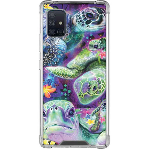 Rainbow Sea Turtles by Sheena Pike Galaxy A51 5G Clear Case