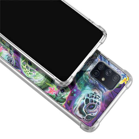 Rainbow Sea Turtles by Sheena Pike Galaxy A51 5G Clear Case