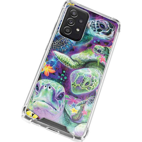 Rainbow Sea Turtles by Sheena Pike Galaxy A52 5G Clear Case