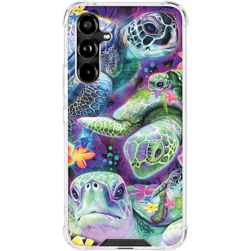 Rainbow Sea Turtles by Sheena Pike Galaxy A54 5G Clear Case