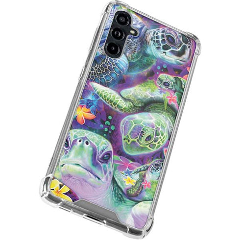 Rainbow Sea Turtles by Sheena Pike Galaxy A54 5G Clear Case