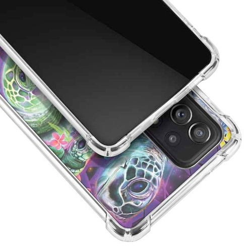 Rainbow Sea Turtles by Sheena Pike Galaxy A72 5G Clear Case