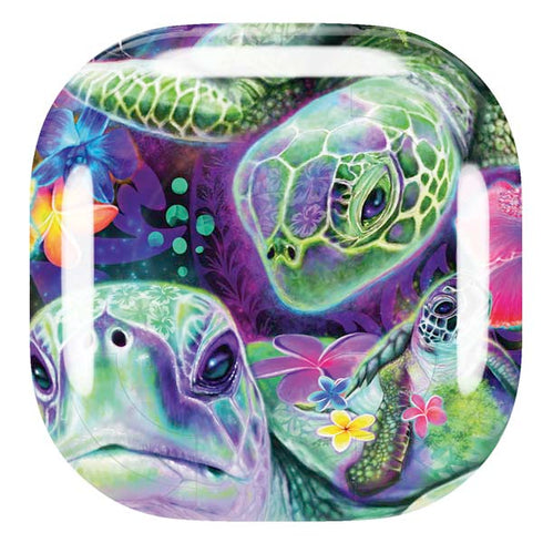 Rainbow Sea Turtles by Sheena Pike Galaxy Buds Live Skin