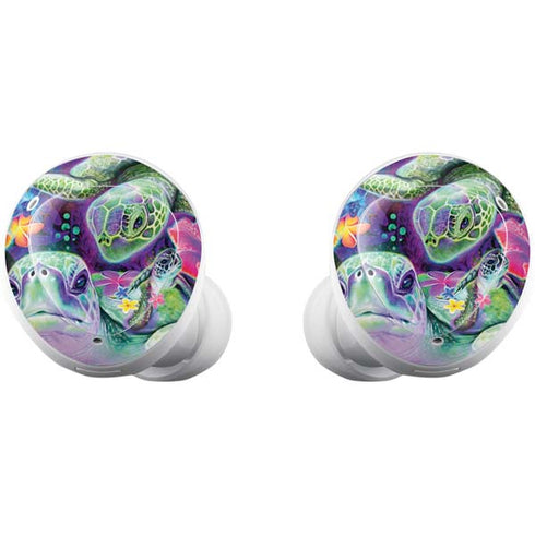 Rainbow Sea Turtles by Sheena Pike Galaxy Buds Plus Skin