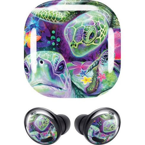 Rainbow Sea Turtles by Sheena Pike Galaxy Buds Pro Skin