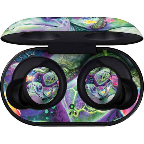 Rainbow Sea Turtles by Sheena Pike Galaxy Buds Skin