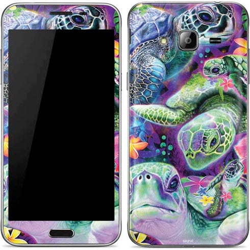 Rainbow Sea Turtles by Sheena Pike Galaxy J3 Skin