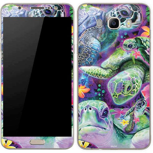 Rainbow Sea Turtles by Sheena Pike Galaxy J7 Skin