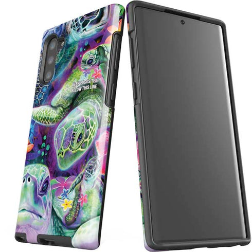 Rainbow Sea Turtles by Sheena Pike Galaxy Note 10 Pro Case