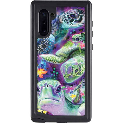Rainbow Sea Turtles by Sheena Pike Galaxy Note 10 Waterproof Case