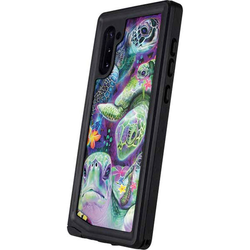 Rainbow Sea Turtles by Sheena Pike Galaxy Note 10 Waterproof Case