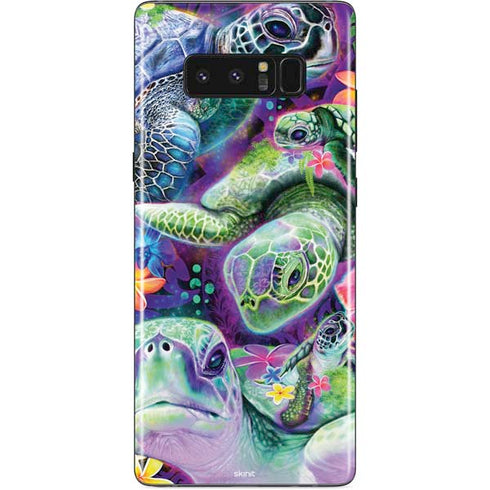 Rainbow Sea Turtles by Sheena Pike Galaxy Note 8 Skin