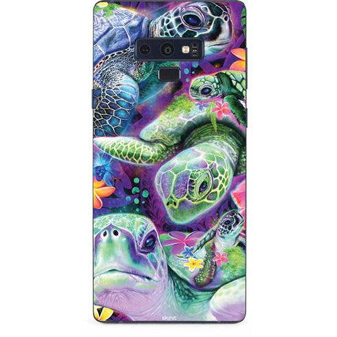 Rainbow Sea Turtles by Sheena Pike Galaxy Note 9 Skin