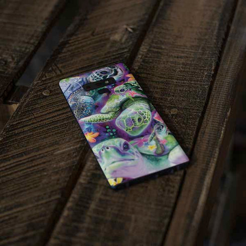 Rainbow Sea Turtles by Sheena Pike Galaxy Note 9 Skin