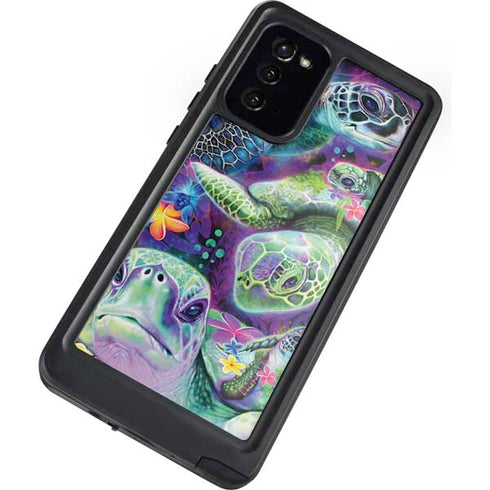Rainbow Sea Turtles by Sheena Pike Galaxy Note20 5G Waterproof Case