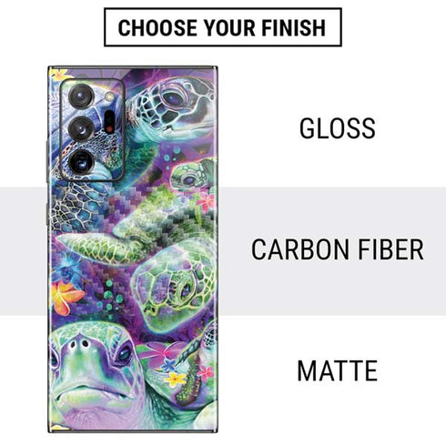 Rainbow Sea Turtles by Sheena Pike Galaxy Note20 Ultra 5G Skin