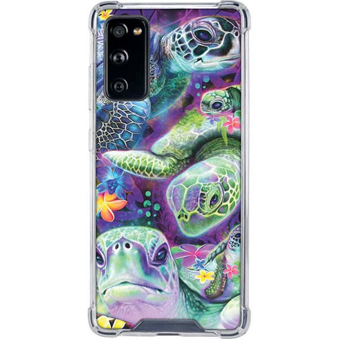 Rainbow Sea Turtles by Sheena Pike Galaxy S20 FE Clear Case