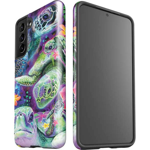 Rainbow Sea Turtles by Sheena Pike Galaxy S21 5G Pro Case