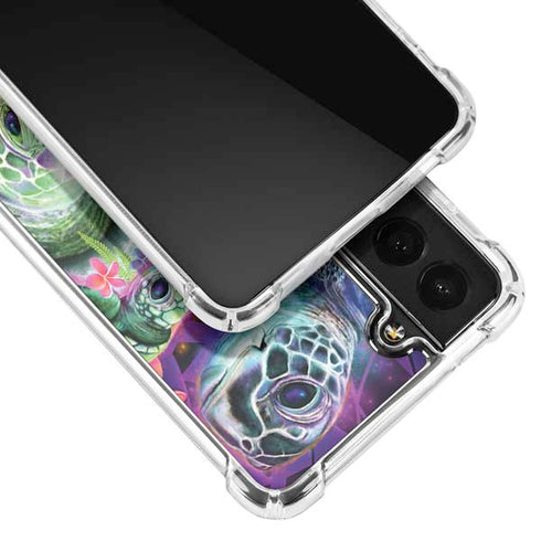 Rainbow Sea Turtles by Sheena Pike Galaxy S21 FE Clear Case