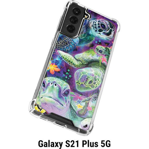 Rainbow Sea Turtles by Sheena Pike Galaxy S21 Plus 5G Clear Case