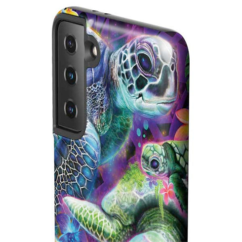Rainbow Sea Turtles by Sheena Pike Galaxy S21 Plus 5G Pro Case