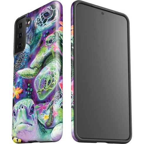 Rainbow Sea Turtles by Sheena Pike Galaxy S21 Plus 5G Pro Case
