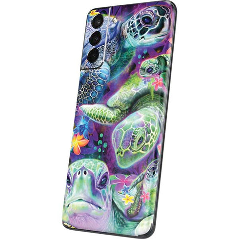 Rainbow Sea Turtles by Sheena Pike Galaxy S21 Plus 5G Skin