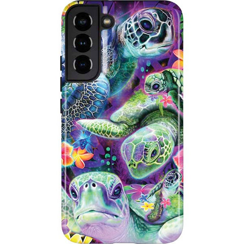 Rainbow Sea Turtles by Sheena Pike Galaxy S22 Plus Pro Case