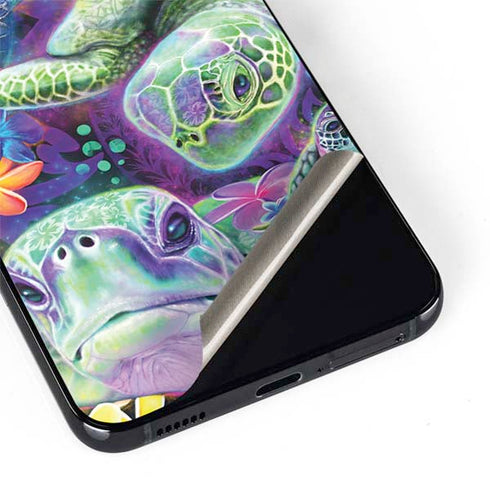 Rainbow Sea Turtles by Sheena Pike Galaxy S22 Plus Skin