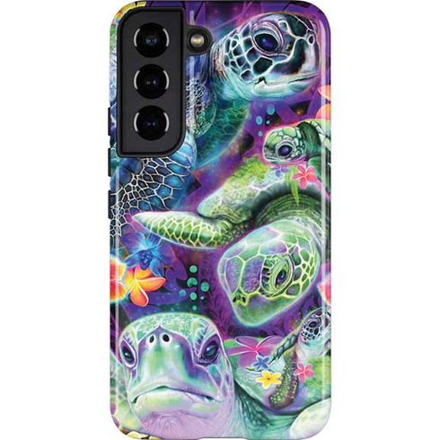 Rainbow Sea Turtles by Sheena Pike Galaxy S22 Pro Case