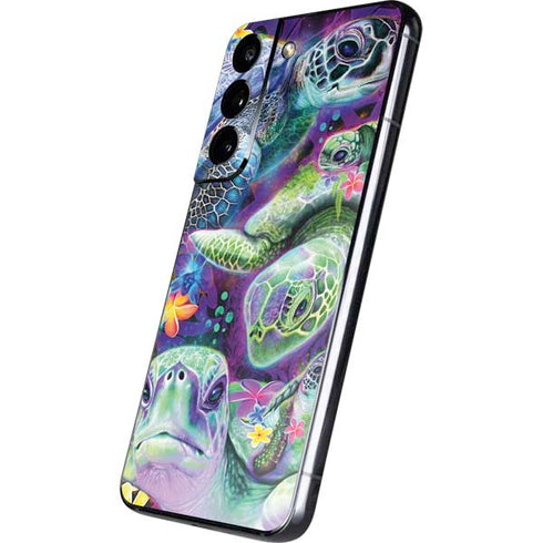 Rainbow Sea Turtles by Sheena Pike Galaxy S22 Skin