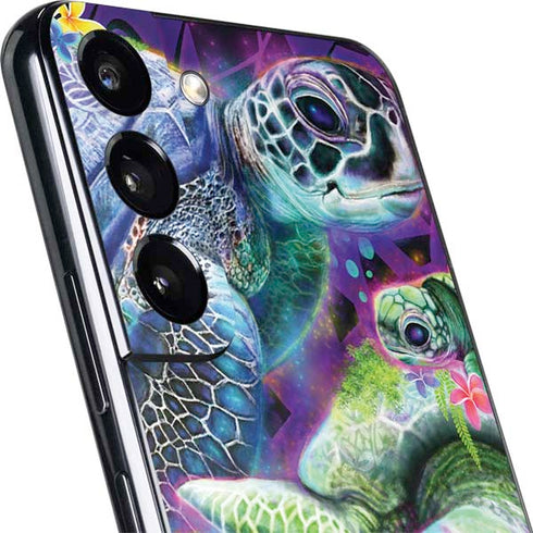 Rainbow Sea Turtles by Sheena Pike Galaxy S22 Skin