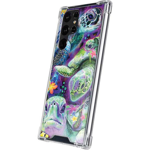 Rainbow Sea Turtles by Sheena Pike Galaxy S22 Ultra Clear Case