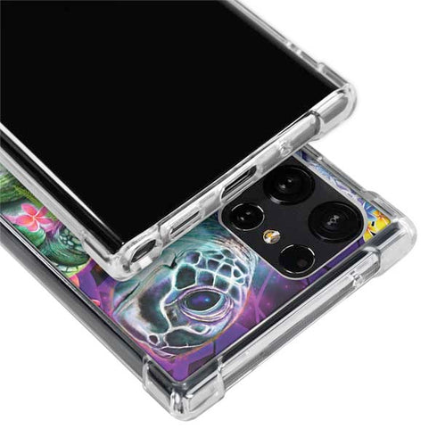 Rainbow Sea Turtles by Sheena Pike Galaxy S22 Ultra Clear Case