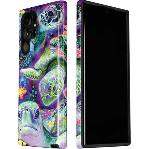 Rainbow Sea Turtles by Sheena Pike Galaxy S22 Ultra Pro Case