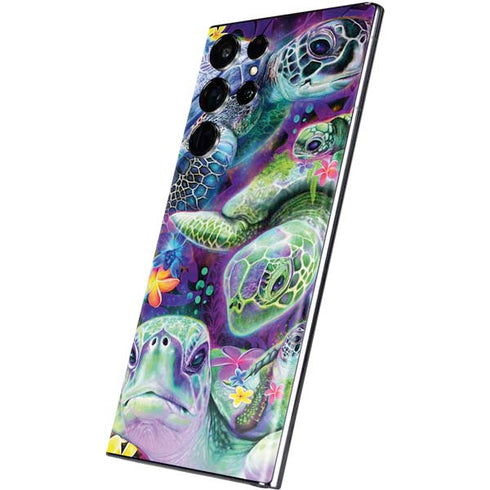 Rainbow Sea Turtles by Sheena Pike Galaxy S22 Ultra Skin