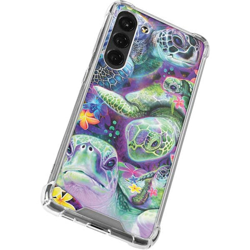Rainbow Sea Turtles by Sheena Pike Galaxy S23 Plus Clear Case