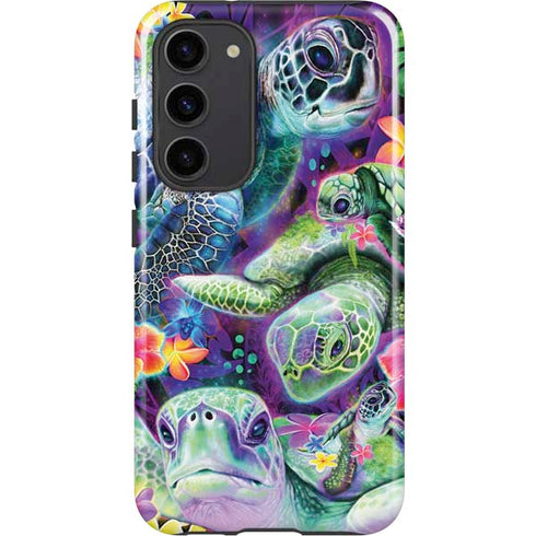 Rainbow Sea Turtles by Sheena Pike Galaxy S23 Plus Pro Case