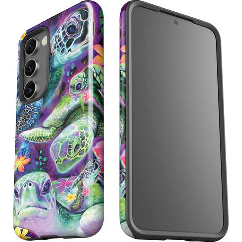 Rainbow Sea Turtles by Sheena Pike Galaxy S23 Plus Pro Case