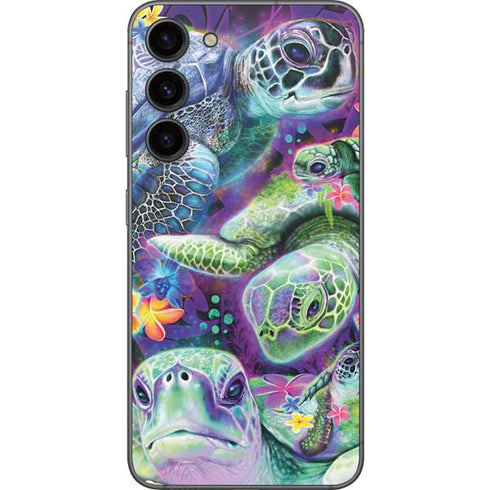 Rainbow Sea Turtles by Sheena Pike Galaxy S23 Plus Skin