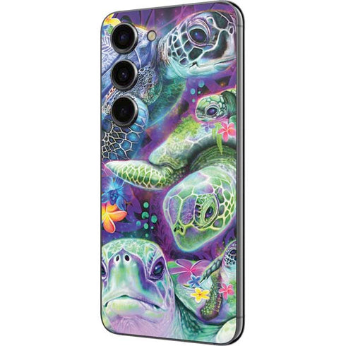 Rainbow Sea Turtles by Sheena Pike Galaxy S23 Skin