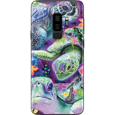 Rainbow Sea Turtles by Sheena Pike Galaxy S9 Plus Skin