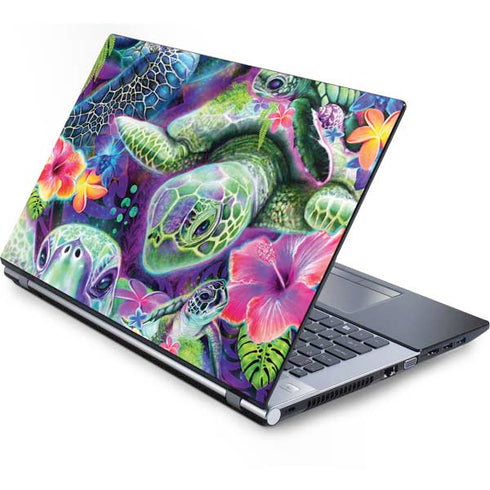 Rainbow Sea Turtles by Sheena Pike Generic Laptop Skin