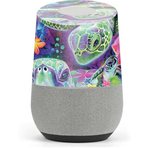 Rainbow Sea Turtles by Sheena Pike Google Home Skin