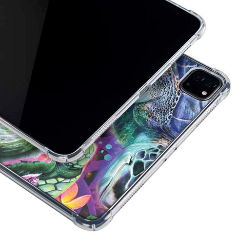 Rainbow Sea Turtles by Sheena Pike iPad Pro 12.9in (2020) Clear Case