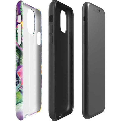 Rainbow Sea Turtles by Sheena Pike iPhone 11 Impact Case