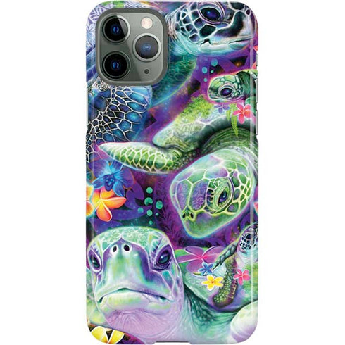 Rainbow Sea Turtles by Sheena Pike iPhone 11 Pro Lite Case